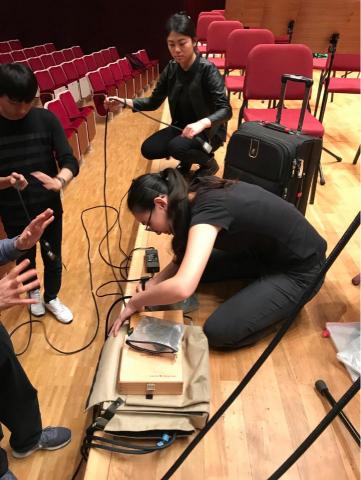 onething ,一件小事都要盡力完成 - 於兩廳院音樂廳進行錄音工程