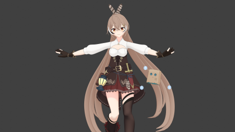 YangChen Lin - Nanashi Mumei 3D建模