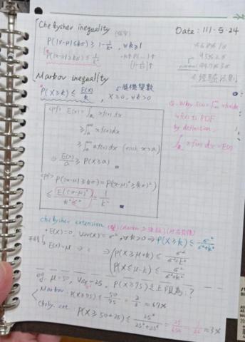 陳俊廷 - 紙本筆記清晰且有條理