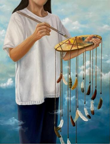 姍姍美術老師 - 老師作品（油彩）大學時期