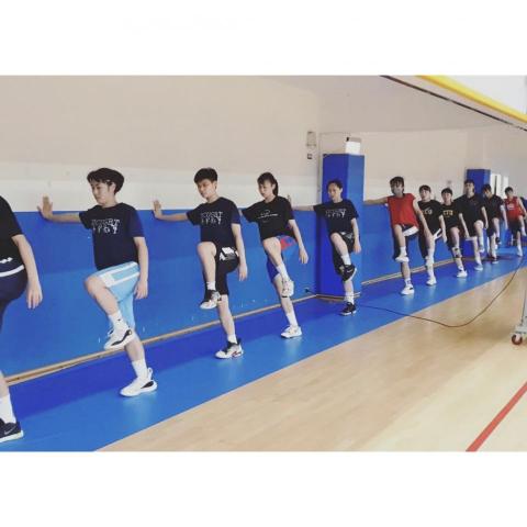 竹北女教練 子唯 - 籃球隊體能訓練