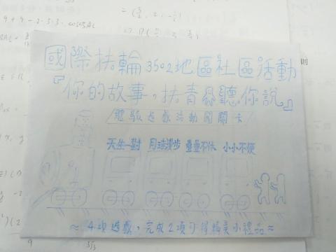 謝欣宇 - 活動卡片設計手稿