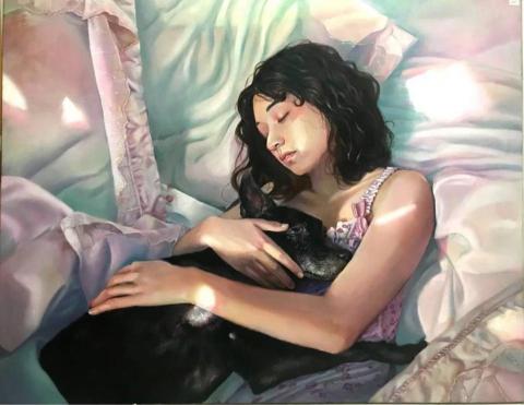 莊海雯 - 油畫50F 