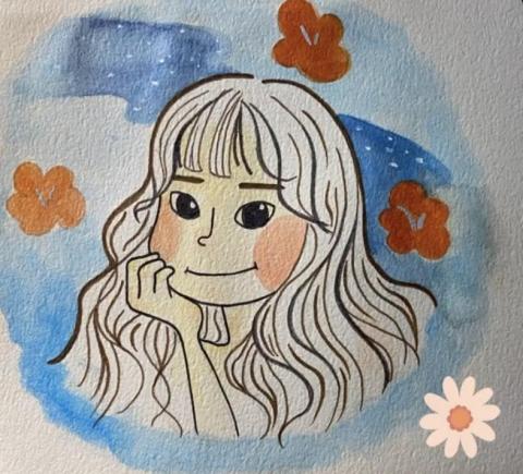 Lin - 手繪水彩人像 Lin - 手繪水彩人像