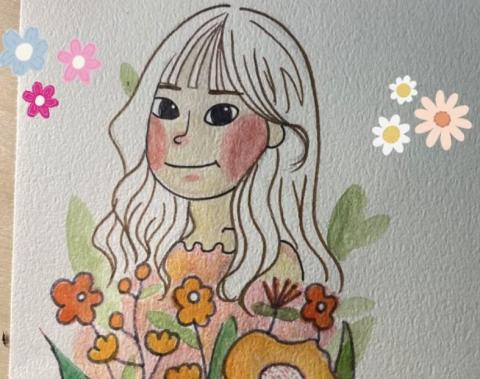 Lin - 手繪水彩人像_客製化 Lin - 手繪水彩人像_客製化