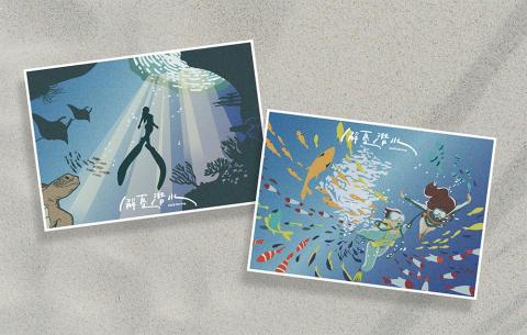 浮現設計 Present Design - 解憂潛水｜品牌識別設計、形象視覺設計、廣告用車彩繪設計