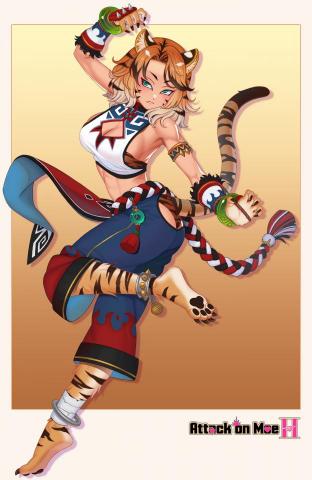 趙林易 - 遊戲人物插畫。