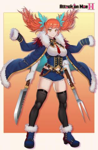 趙林易 - 遊戲人物插畫。