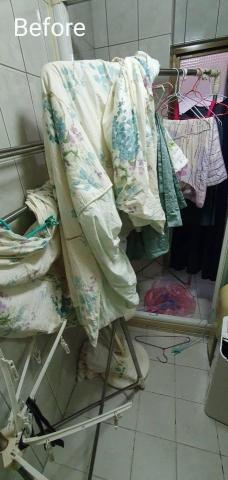 心.整理▪︎Fiona▪︎ - 被犧牲成為曬衣間的浴室廁所。