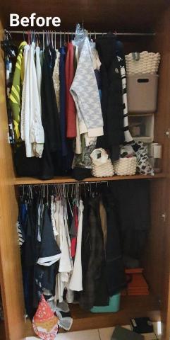 心.整理▪︎Fiona▪︎ - 將五顏六色不同款式的衣架，整合、汰換。