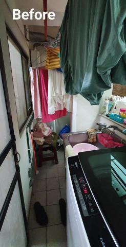 心.整理▪︎Fiona▪︎ - 擁擠的陽台，做起家務時，怎能會有好心情？！