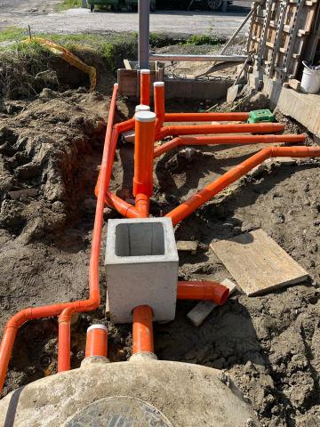 亞克水電修繕工程 - 化糞池安裝配管