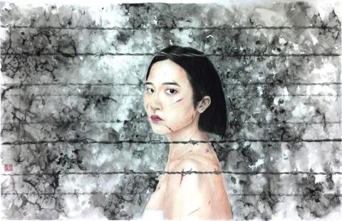 林嘉如 - 工筆設色 
尺寸:100*55 林嘉如 - 工筆設色 
尺寸:100*55