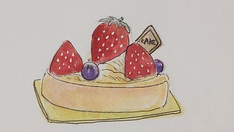 Erica - 手繪-草莓塔