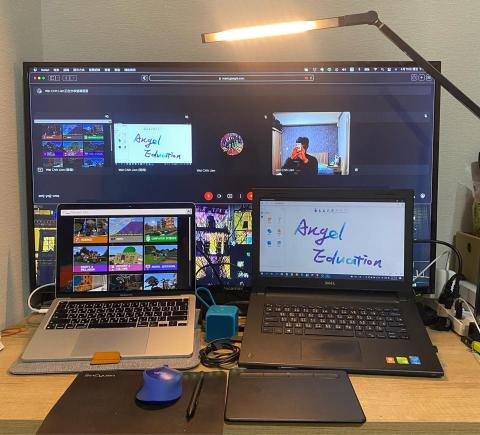 惟執老師 - 遠距教學設備充分