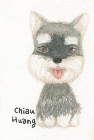 Chauhaus 喬浩思繪圖室 - 手繪動物：雪納瑞^^
媒材：水彩