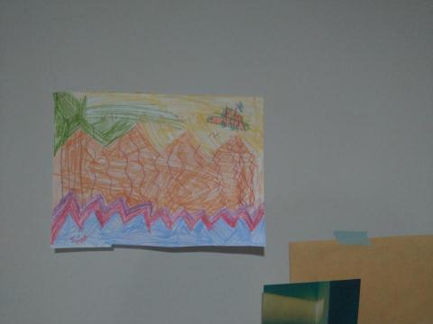 劉若渝 - 陪玩的五歲孩子送的畫作