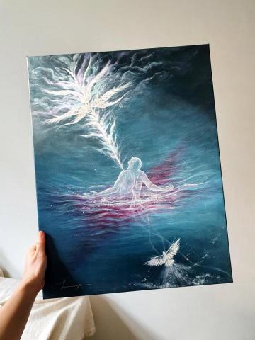 nothingtograce  - 壓克力＋仿麻畫布