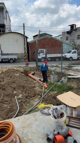 騰達工程 - 前段門口排水施作