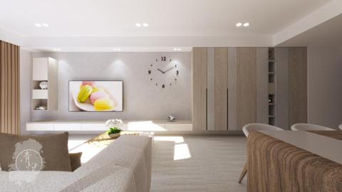 清悅 - 北歐結合日式的風格，用簡潔的大地色系與線條，佐以優雅又不失格調的裝飾，構造出獨一無二的美學空間，體現了「家」應有的自在與舒適的生活態度。