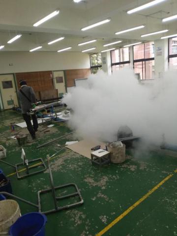 嘉澤滅鼠封堵防治工程 - 職業訓練場熱霧機空間擊殺飛行中害蟲蚊子 嘉澤滅鼠封堵防治工程 - 職業訓練場熱霧機空間擊殺飛行中害蟲蚊子