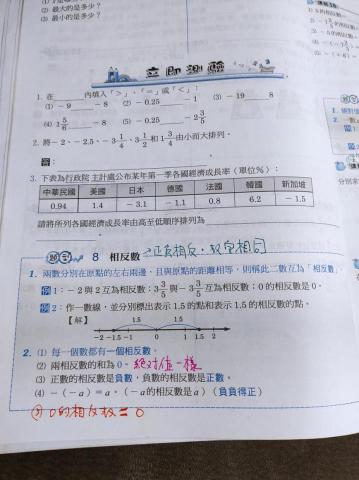 國中小專業數理家教 - 國一數講內頁