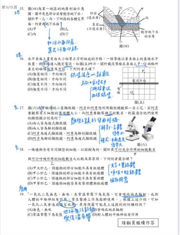 江宛庭 - 111會考自然 解析與試題分析