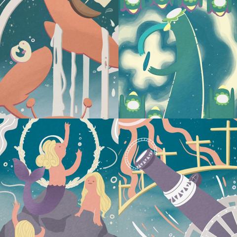 Michelle - 渡船卡牌遊戲插畫設計