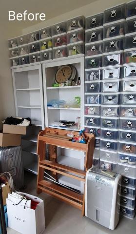 心.整理▪︎Fiona▪︎ - 衣帽間整頓收納前。