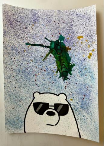 何老師（Anna) - 水彩彈畫技法