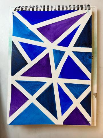 何老師（Anna) - 水彩幾何圖形