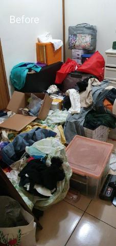 心.整理▪︎Fiona▪︎ - 衣服、寢具堆積成小山丘，導致衣櫥門片無法開啟，令人看了力不從心。