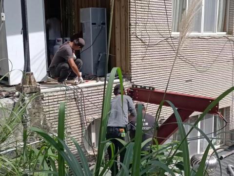 竹東宜安居企業社 - 尖石鄉某民宿房屋拓展夾層工程（施工中）