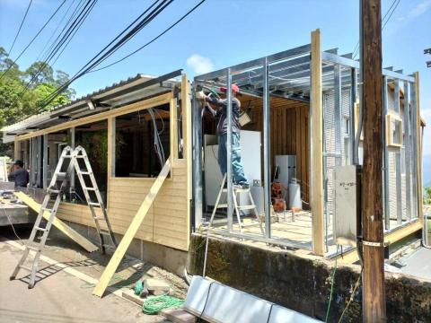 竹東宜安居企業社 - 尖石鄉某民宿房屋拓展夾層工程（施工中）