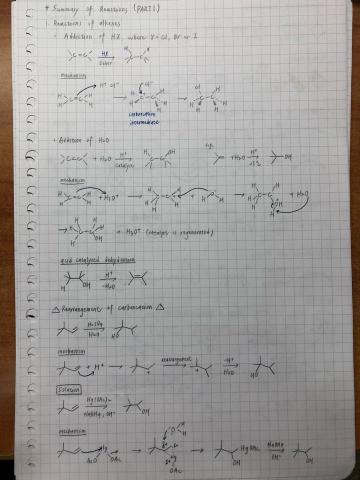 廖唯硯 - 有機化學（反應機構）筆記 1