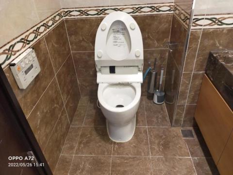 鍾小玲 - 廁所，馬桶，洗手台，玻璃，地面