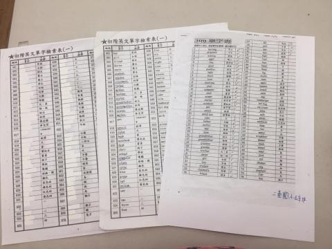 黃奕婷 - 這是受家長委託幫忙孩子加強單字（學校必考）客製化輔導。