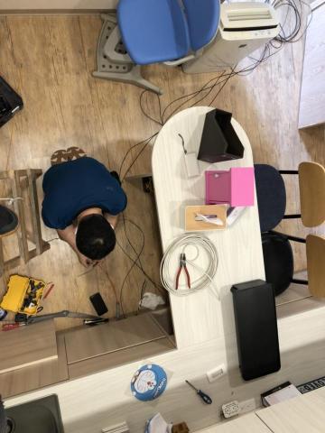 創璽資訊有限公司/劉經理 - 光纖引線、熔接之施工照片