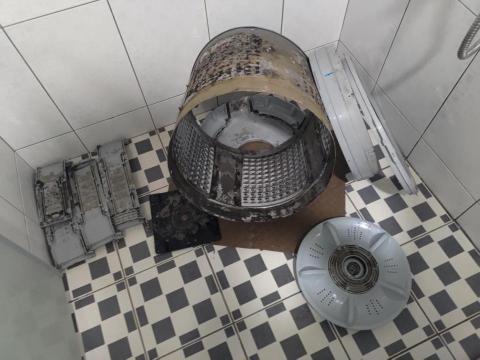 匠洗工藝 - 洗衣機內桶清洗前