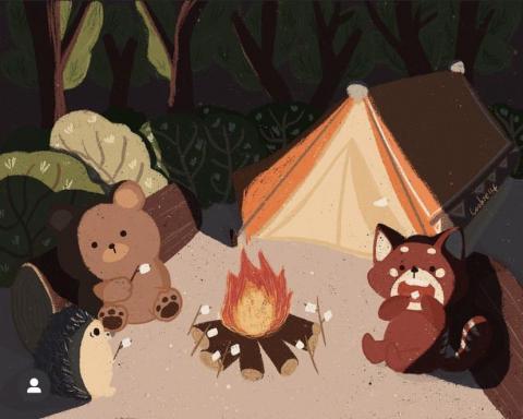 陳明 - 7月tif 設計作品-動物露營日