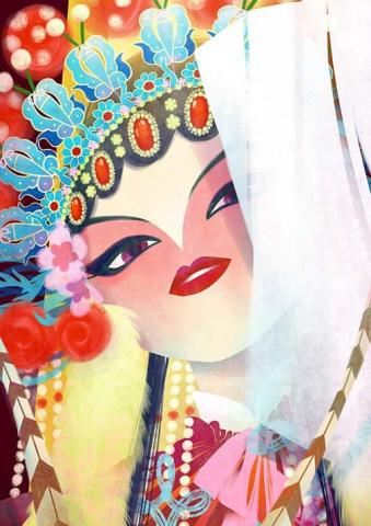 蛙蛙 - 戲曲主題插畫