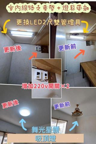 庭麗 水電&窗簾居家綜合修繕 - 室內線路重整+增加220V插座+更新燈座 庭麗 水電&窗簾居家綜合修繕 - 室內線路重整+增加220V插座+更新燈座