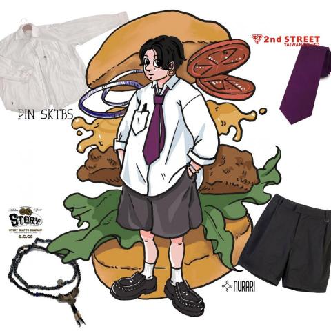 彭絜琳 - 穿搭插畫