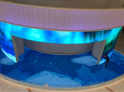 點亮您的家的柴柴師傅 - 2018年、可以腳踩的電視牆