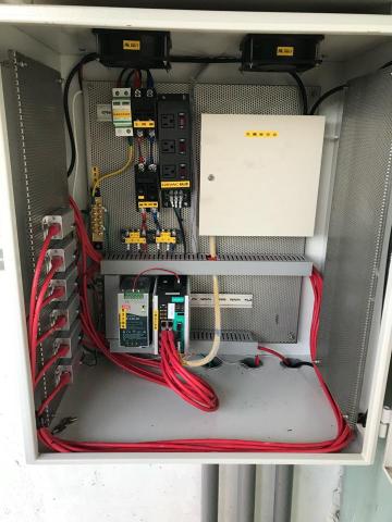 嘟泉水電工程 - 軍營環場監控中繼箱體配置