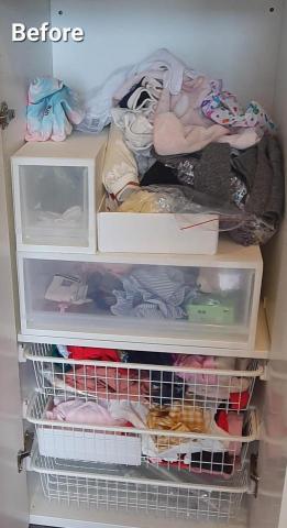 心.整理▪︎Fiona▪︎ - 新生兒的衣櫃。