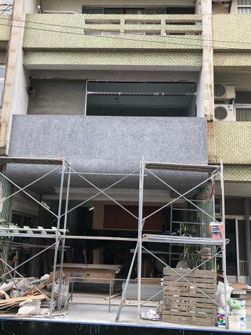 拓暘工程有限公司 - 苗栗-拉麵店外牆防水敏石子