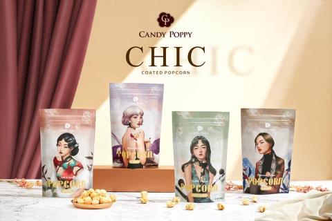 李孟璇 - 包裝插畫設計 - Chic魅力風味爆米花