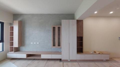 意福室內裝修 - 客廳電視牆