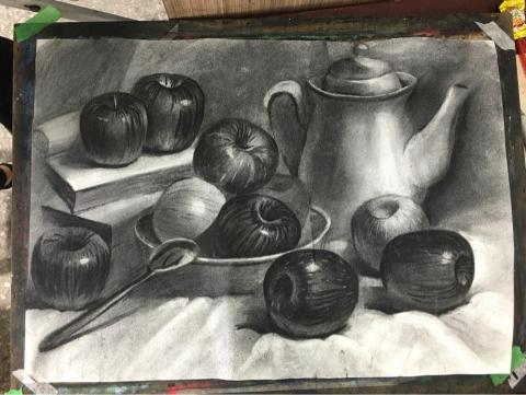 張宜蓁 - 炭筆練習（120min)